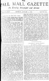 Pall Mall Gazette Monday 11 January 1886 Page 1