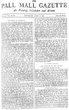 Pall Mall Gazette Thursday 08 April 1886 Page 1