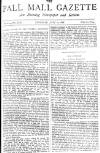 Pall Mall Gazette Thursday 10 June 1886 Page 1