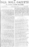 Pall Mall Gazette Friday 02 July 1886 Page 1