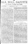 Pall Mall Gazette Monday 05 July 1886 Page 1