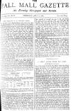 Pall Mall Gazette Thursday 08 July 1886 Page 1