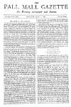 Pall Mall Gazette Thursday 15 July 1886 Page 1