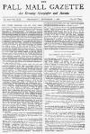 Pall Mall Gazette Wednesday 01 September 1886 Page 1