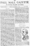 Pall Mall Gazette Monday 06 September 1886 Page 1