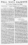Pall Mall Gazette Thursday 16 September 1886 Page 1