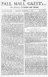 Pall Mall Gazette Thursday 23 September 1886 Page 1