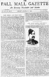 Pall Mall Gazette Friday 08 October 1886 Page 1