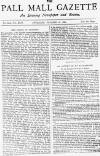 Pall Mall Gazette Thursday 28 October 1886 Page 1