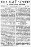 Pall Mall Gazette Tuesday 02 November 1886 Page 1