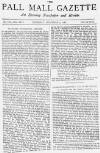 Pall Mall Gazette Thursday 09 December 1886 Page 1