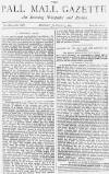 Pall Mall Gazette Monday 03 January 1887 Page 1