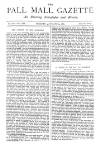 Pall Mall Gazette Tuesday 25 January 1887 Page 1