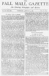 Pall Mall Gazette Thursday 27 January 1887 Page 1