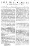 Pall Mall Gazette Friday 28 January 1887 Page 1