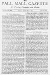 Pall Mall Gazette Friday 11 February 1887 Page 1