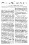 Pall Mall Gazette Monday 28 February 1887 Page 1