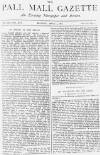 Pall Mall Gazette Monday 04 April 1887 Page 1