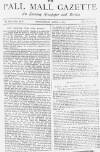 Pall Mall Gazette Wednesday 06 April 1887 Page 1