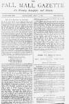 Pall Mall Gazette Wednesday 27 April 1887 Page 1