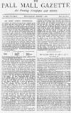 Pall Mall Gazette Wednesday 03 August 1887 Page 1