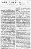 Pall Mall Gazette Monday 08 August 1887 Page 1