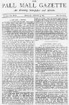Pall Mall Gazette Monday 15 August 1887 Page 1
