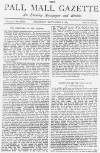 Pall Mall Gazette Thursday 08 September 1887 Page 1