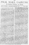 Pall Mall Gazette Saturday 10 September 1887 Page 1