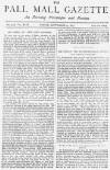 Pall Mall Gazette Friday 23 September 1887 Page 1