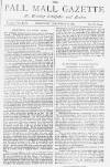 Pall Mall Gazette Wednesday 28 September 1887 Page 1