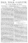 Pall Mall Gazette Thursday 27 October 1887 Page 1