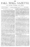 Pall Mall Gazette Friday 04 November 1887 Page 1