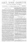 Pall Mall Gazette Saturday 12 November 1887 Page 1