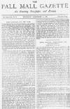 Pall Mall Gazette Thursday 22 December 1887 Page 1
