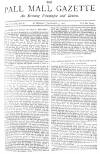 Pall Mall Gazette Saturday 07 January 1888 Page 1