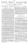 Pall Mall Gazette Wednesday 11 January 1888 Page 1