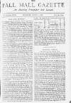 Pall Mall Gazette Thursday 01 March 1888 Page 1