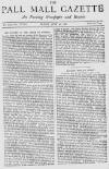 Pall Mall Gazette Friday 20 July 1888 Page 1