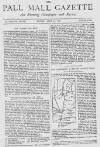 Pall Mall Gazette Friday 27 July 1888 Page 1