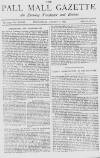 Pall Mall Gazette Wednesday 12 September 1888 Page 1