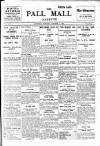 Pall Mall Gazette Saturday 04 October 1913 Page 1