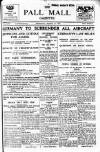 Pall Mall Gazette Thursday 13 March 1919 Page 1
