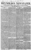 Reynolds's Newspaper Sunday 28 August 1853 Page 1