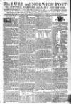Bury and Norwich Post Wednesday 02 August 1786 Page 1