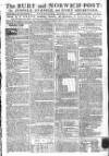 Bury and Norwich Post Wednesday 20 December 1786 Page 1