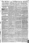 Bury and Norwich Post Wednesday 11 April 1787 Page 1