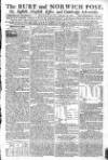 Bury and Norwich Post Wednesday 14 January 1789 Page 1