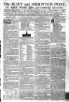 Bury and Norwich Post Wednesday 25 March 1789 Page 1