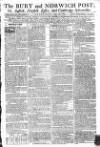 Bury and Norwich Post Wednesday 29 April 1789 Page 1